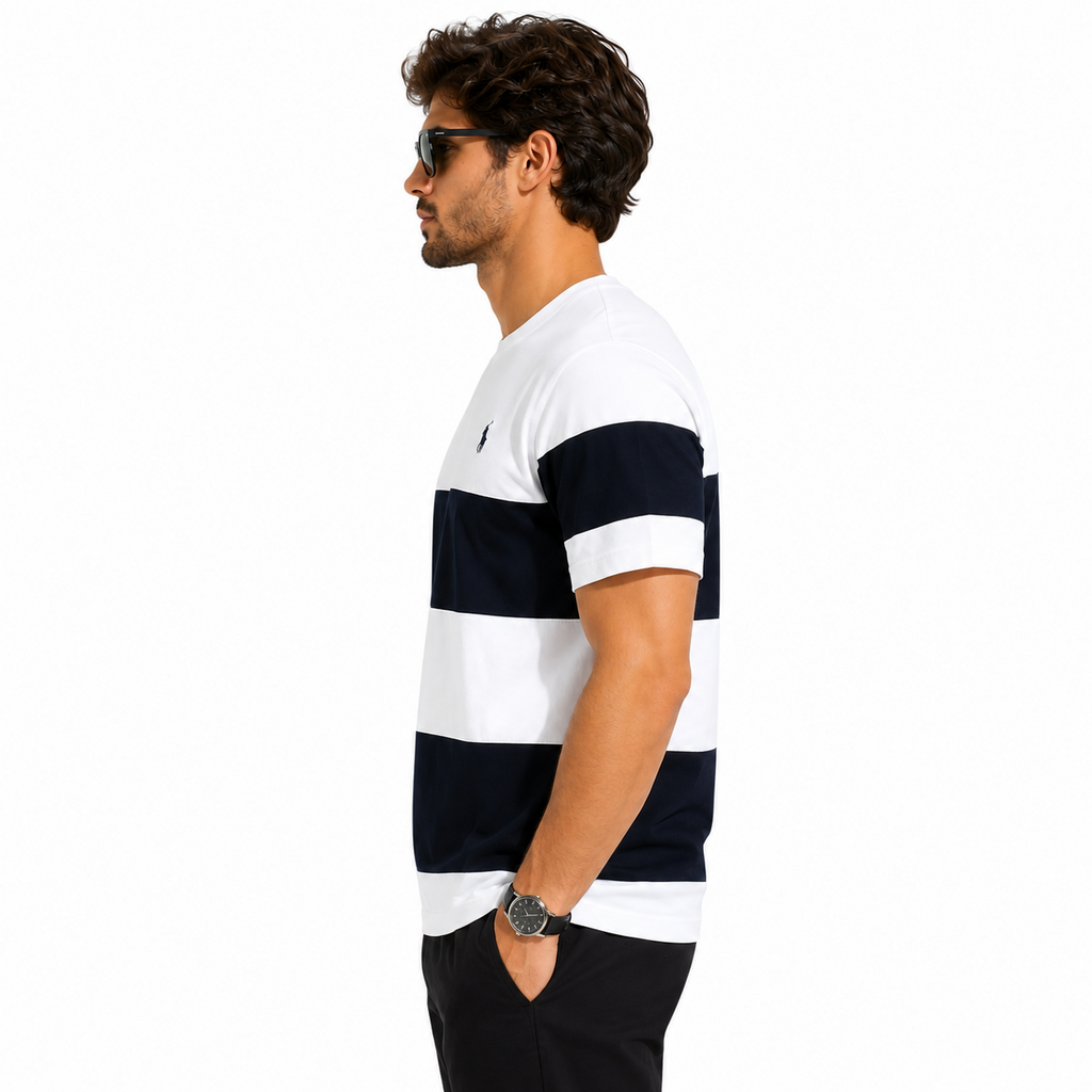 Men’s Classic Striped Casual T-Shirt