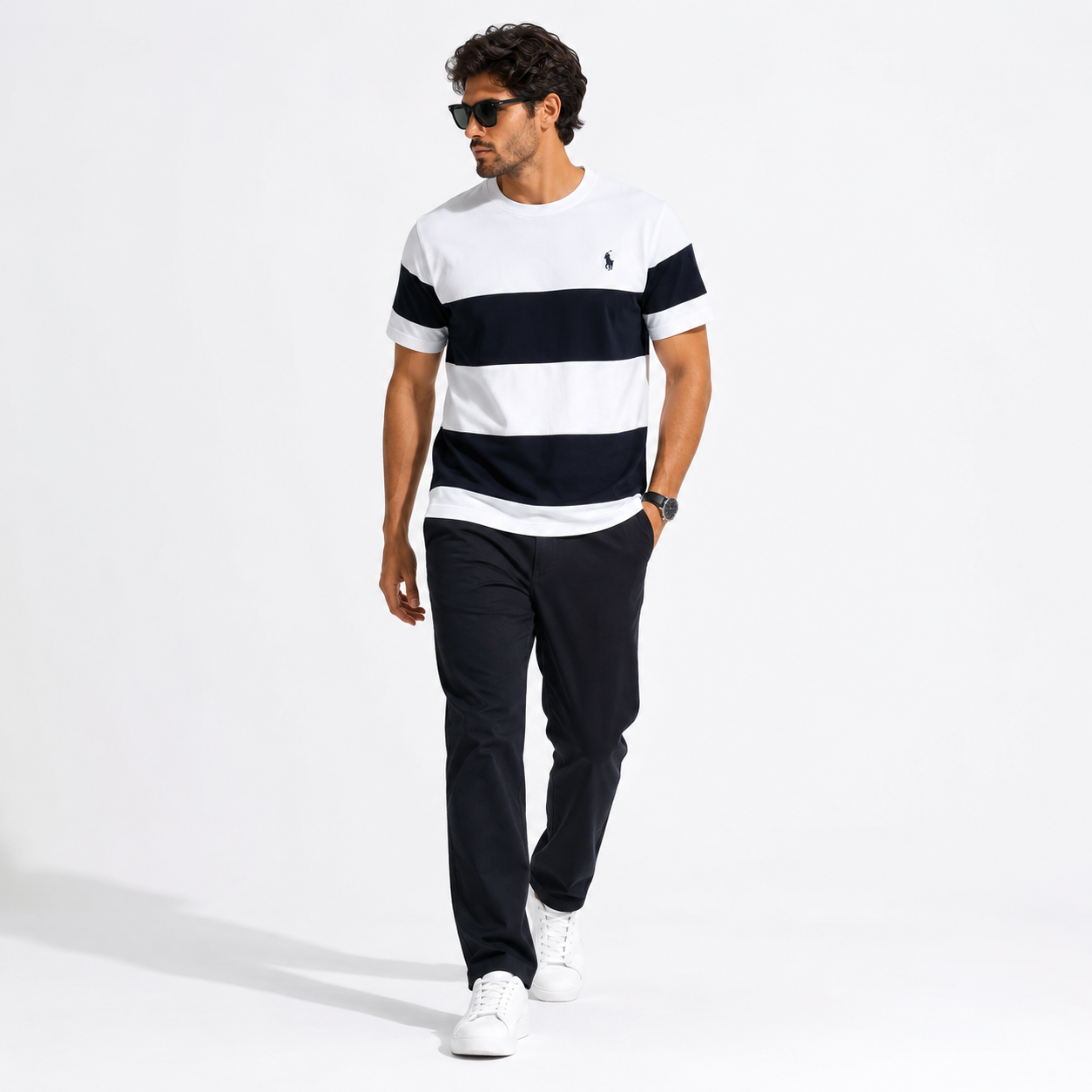 Men’s Classic Striped Casual T-Shirt