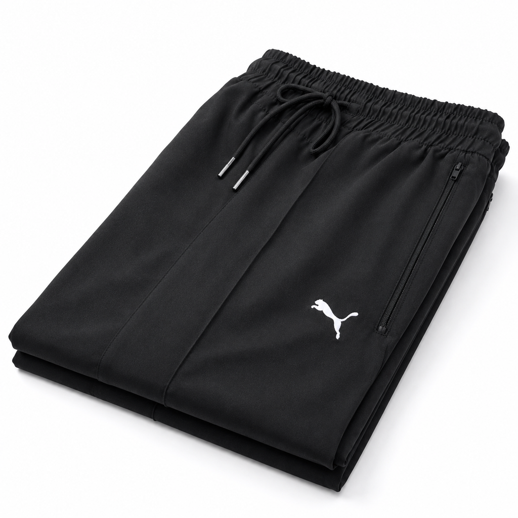 Premium Black Casual Track Pants for Men