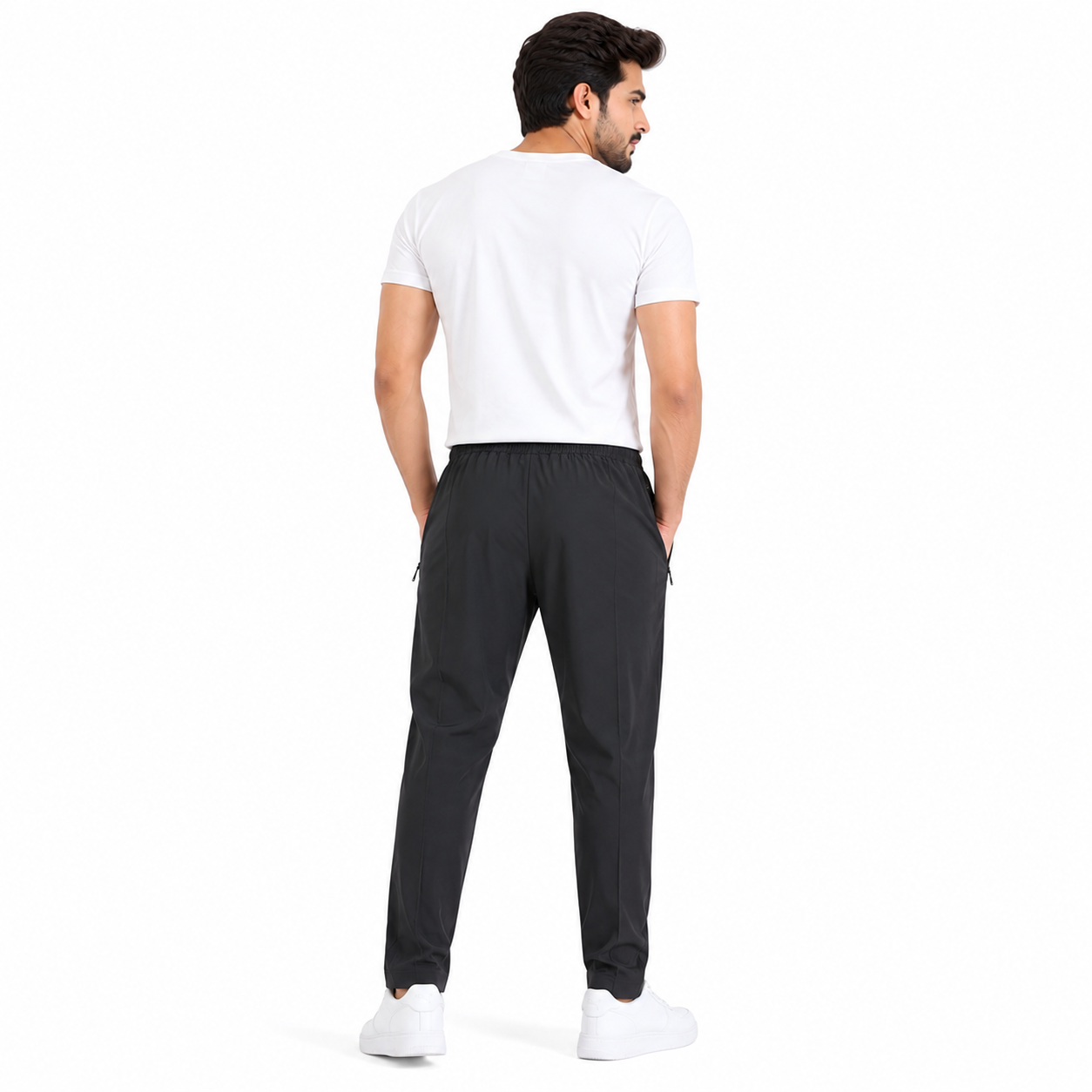 Premium Black Casual Track Pants for Men